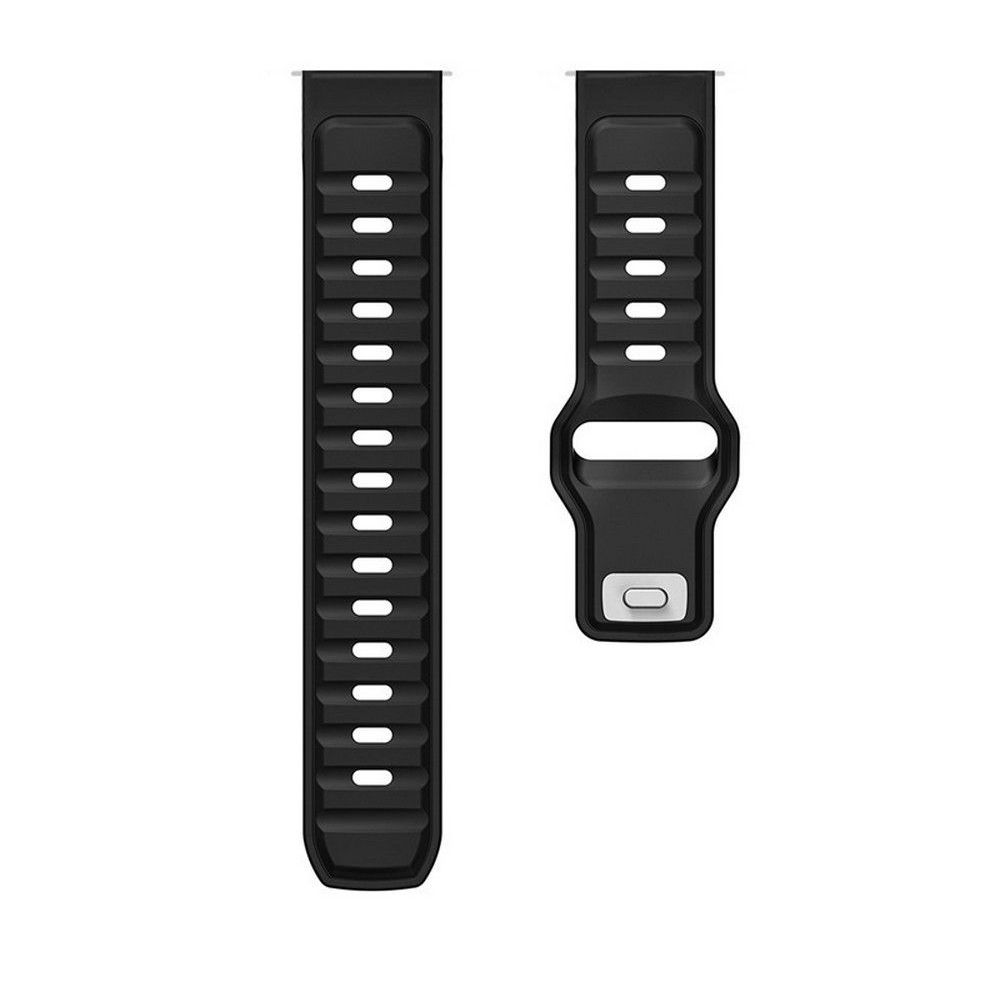 GPACK Amazfit GTR 2e Uyumlu Çift Renk Kademeli Silikon 22-KRD135 Akıllı Saat Kordonu Siyah