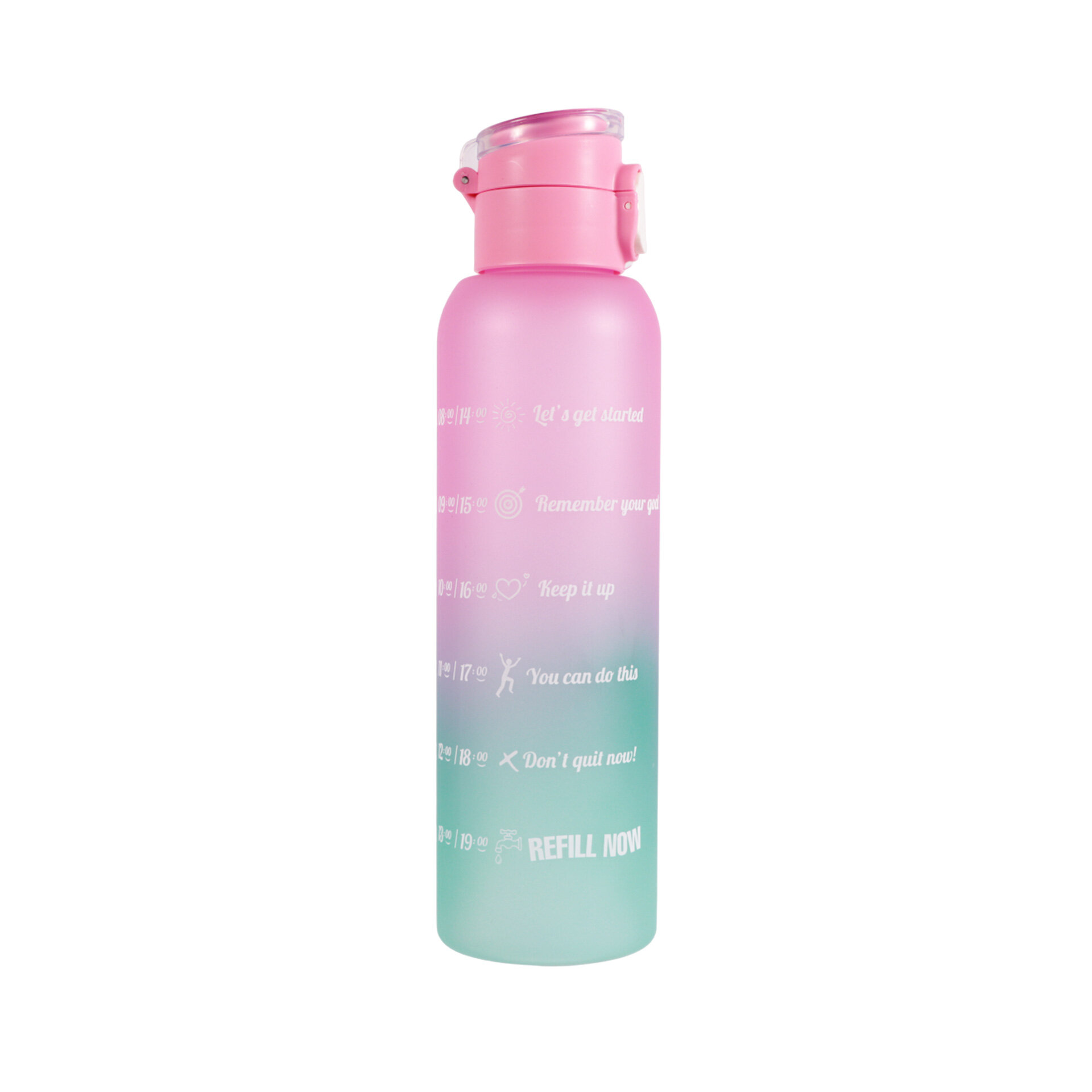 HEREVIN 161407-844 750 ml Askılı Desenli Opak Desenli Plastik Matara