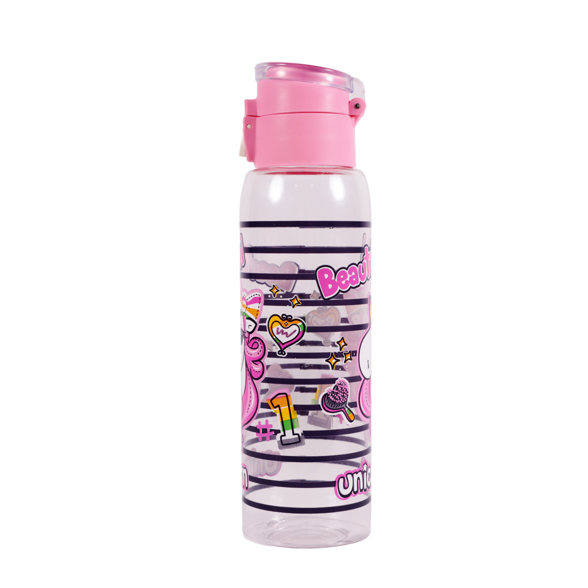 HEREVIN 161417-818 500 ml Askılı Desenli Opak Desenli Plastik Matara