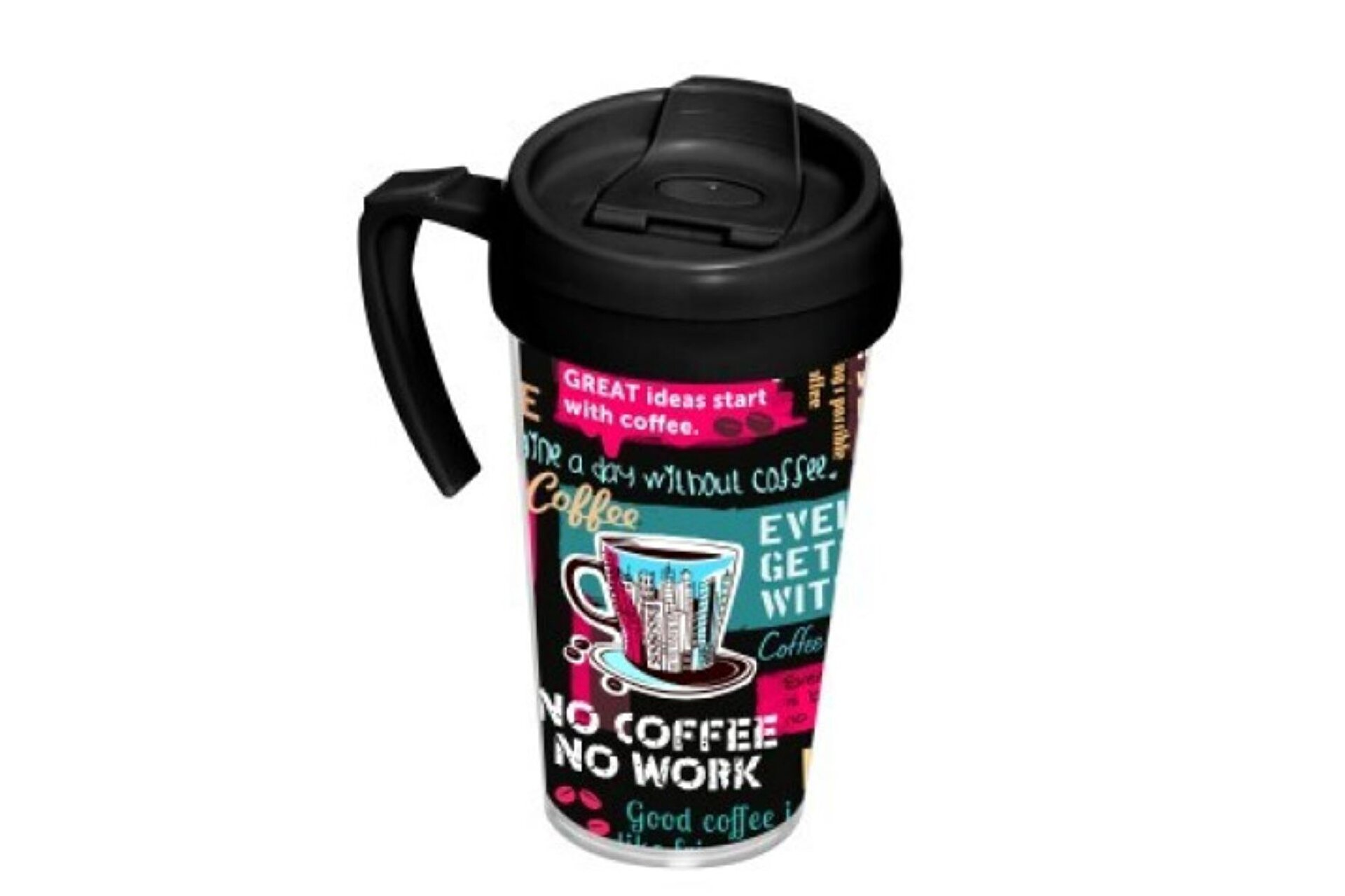 HEREVIN 161449-806 500 ml Kulplu Plastik Mug