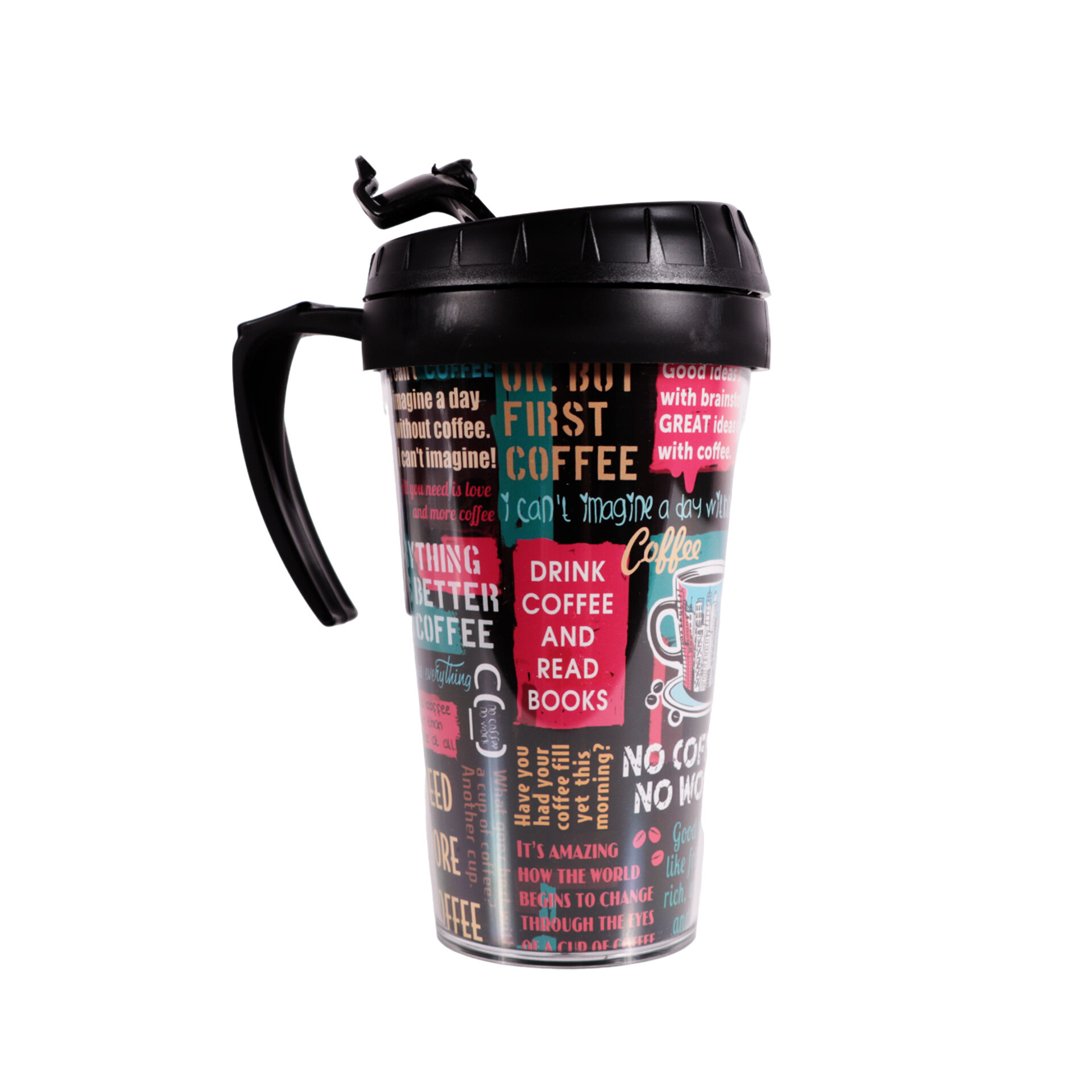 HEREVIN 161449-806 500 ml Kulplu Plastik Mug