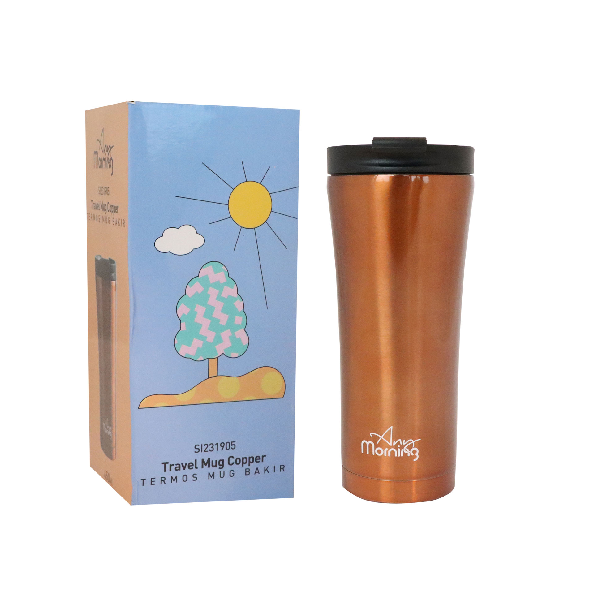 ANY MORNING SI231905 450 ml Paslanmaz Çelik Termos Mug