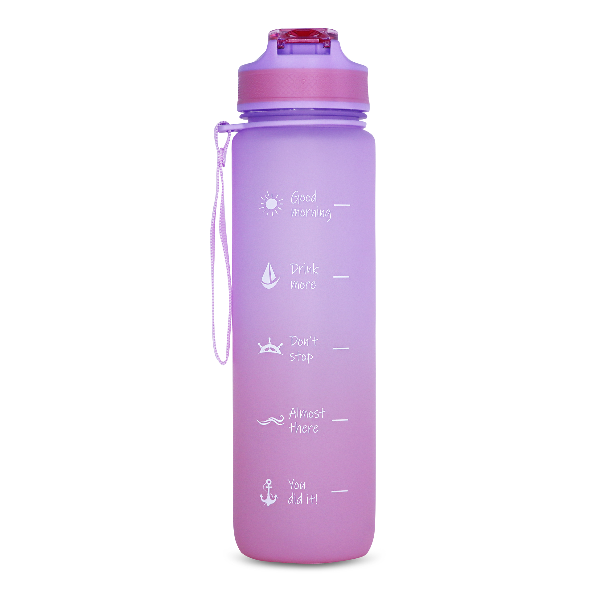 ANEMOSS Denizci Kız 1000 ml Tritan Plastik Matara