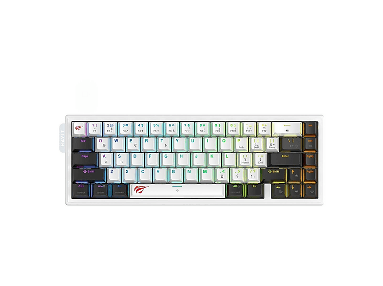 HAVIT Gamenote KB900L RGB Manyetik Switch Mekanik - 67 Tuş Kablosuz Oyuncu Klavyesi Beyaz