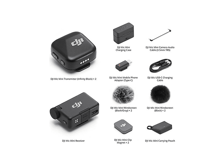 DJI Mic Mini 2 Kişilik Kablosuz (İthalatçı Garantili) Yaka