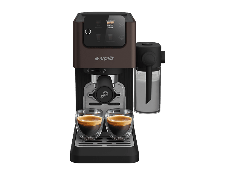 ARCELIK EM 6450 Yarı Otomatik Kapsüllü Espresso Makinesi Dark Inox