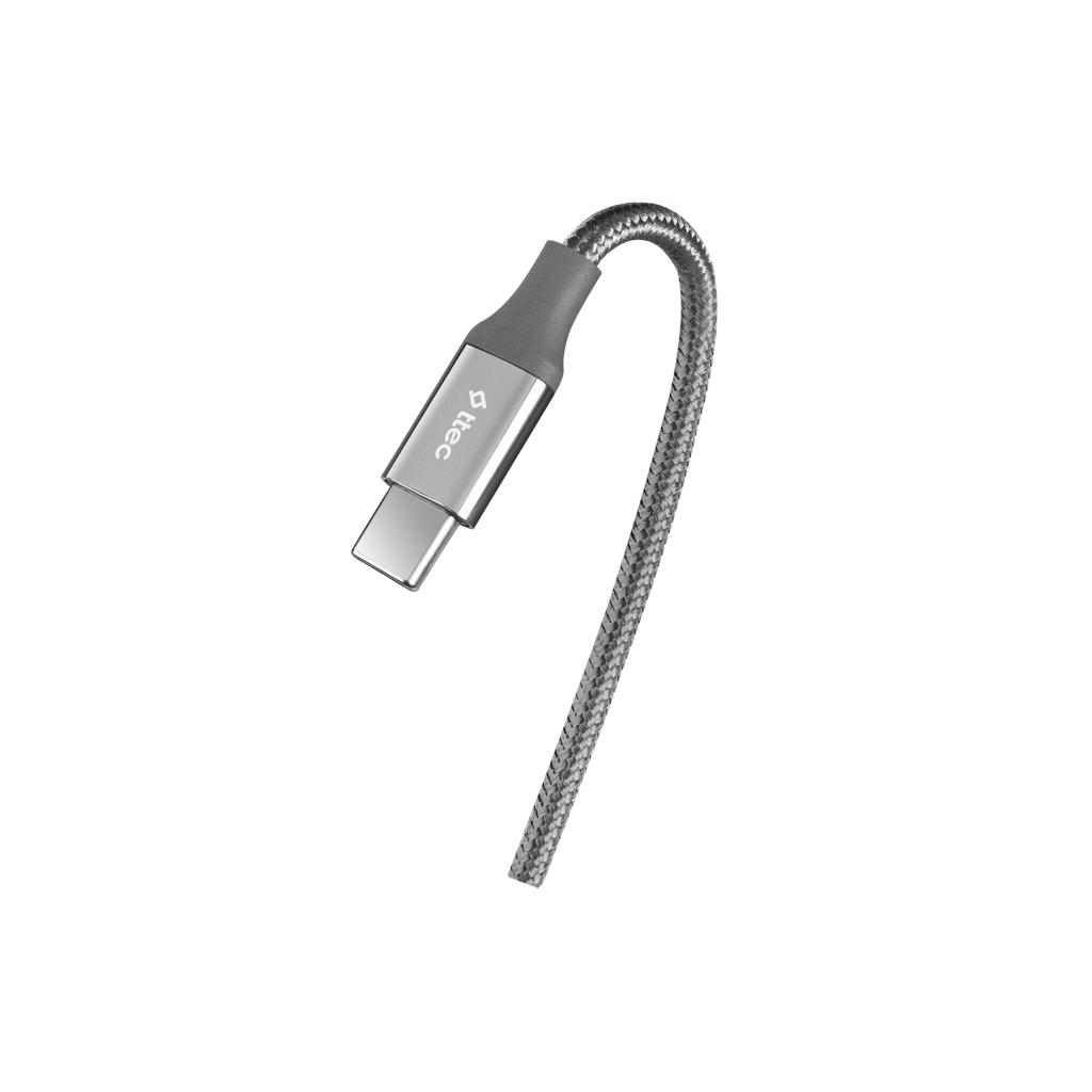 TTEC AlumiCable USB-C - USB-C 300 CM 60W PD/QC Hızlı Şarj Data Kablo Uzay Gri
