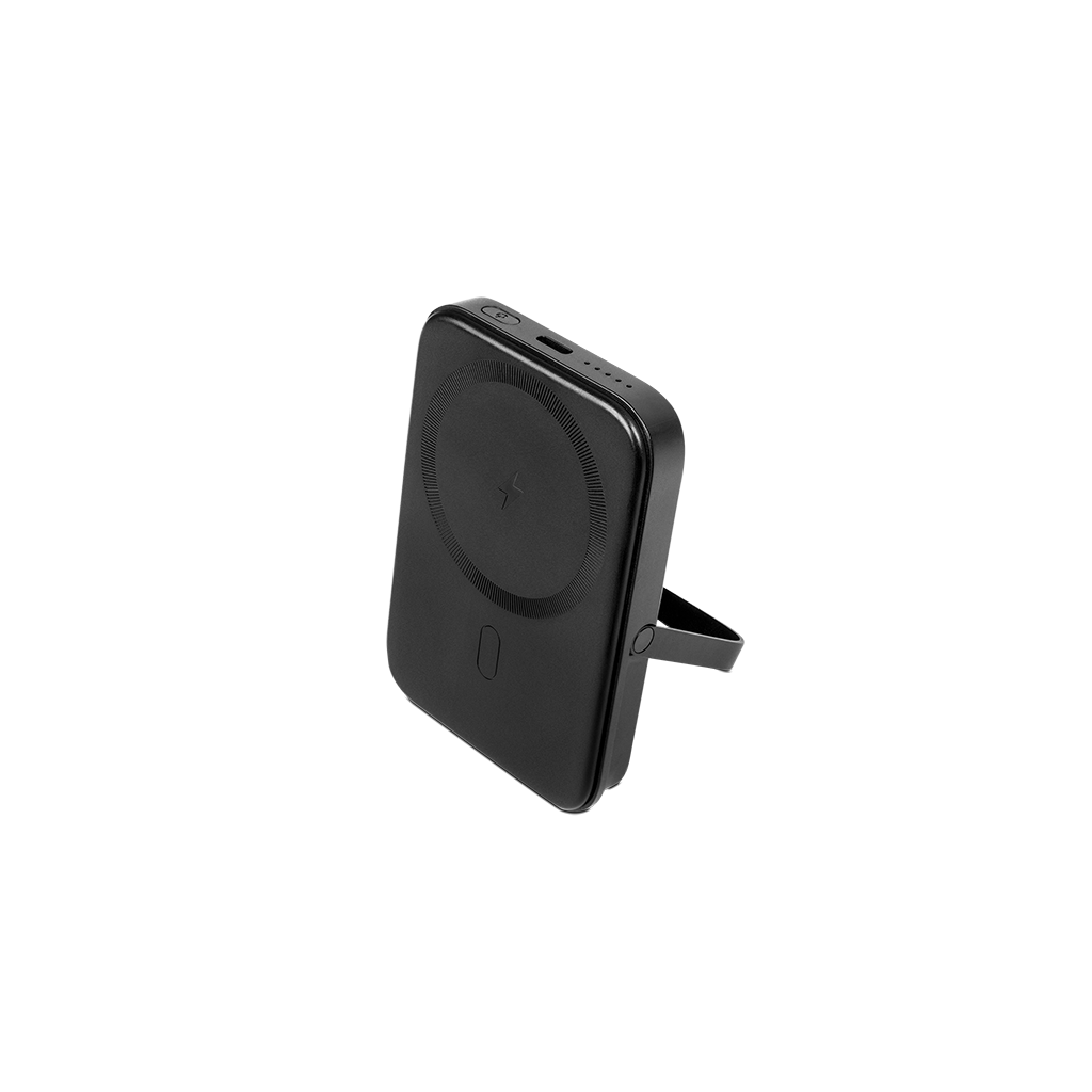 TTEC ReCharger Pro M MagSafe Uyumlu PD 20W Standlı Kablosuz 5000 mAh Taşınabilir Şarj Aleti Siyah