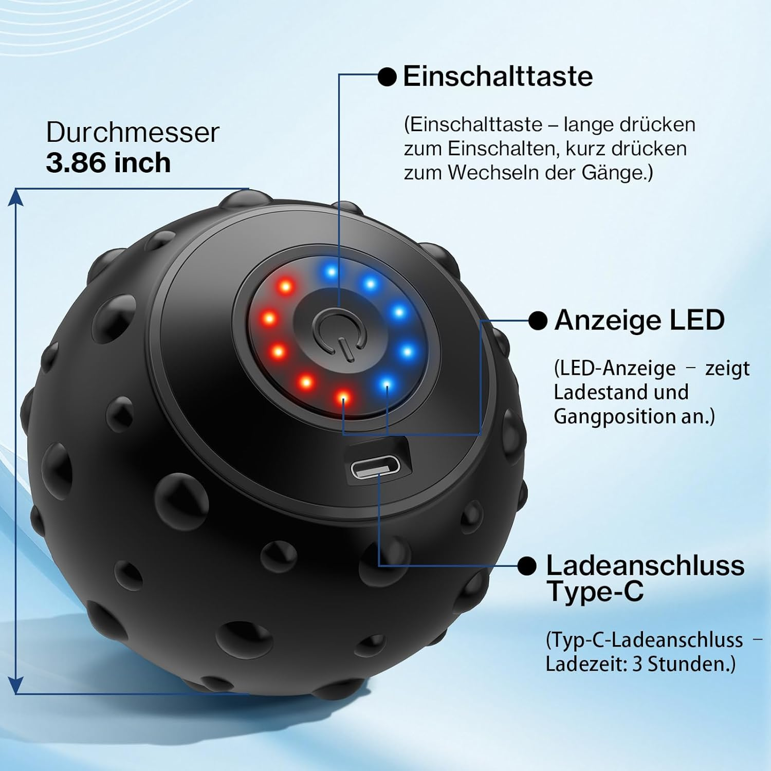 FARA OBSTACOLE Elektrisch Massageball mit Vibration5-Gnge  Nackenmassagegert | MediaMarkt