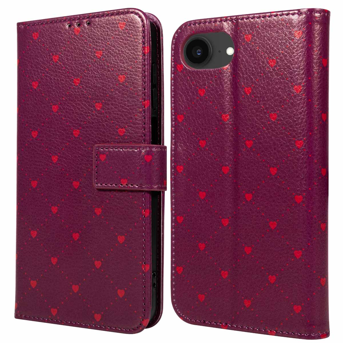 Custodia a libro con cover staccabile Mayaxess Marrone per iPhone 16 Pro - Italiano