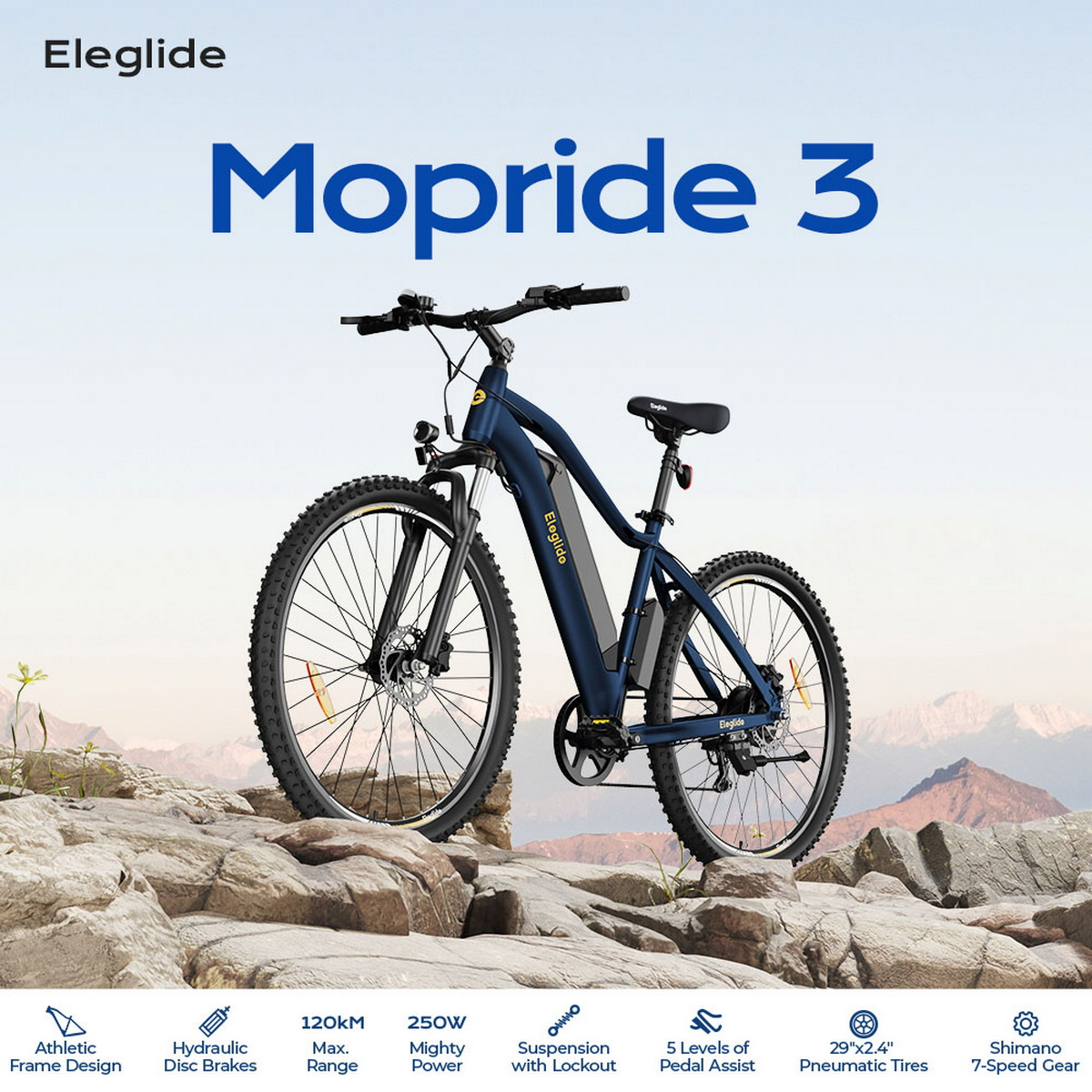 Bicicleta de Montaña ELEGLIDE Mopride 3, Bicicleta eléctrica