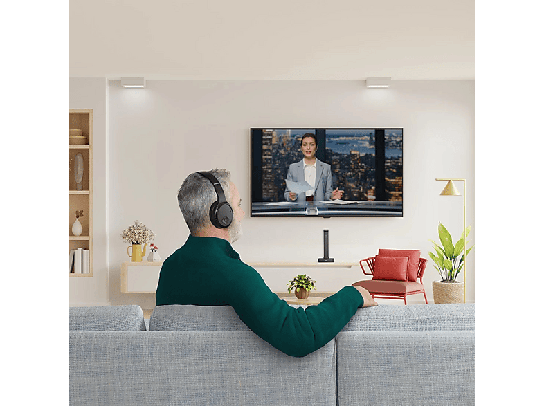 HAMA Over-Ear TV-Kopfhörer, Bluetooth, schwarz, Over-ear Over-Ear Kopfhörer Bluetooth schwarz