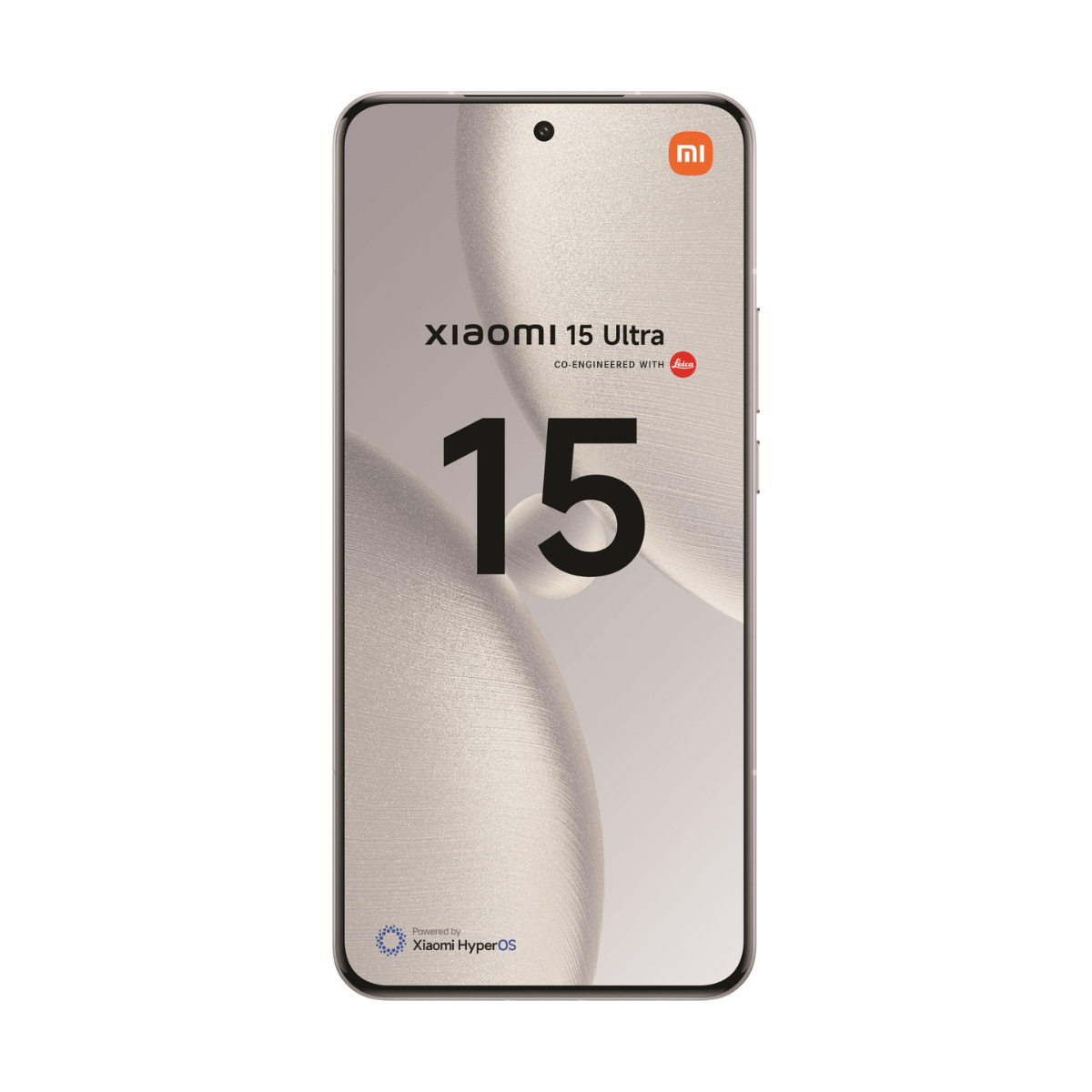 Uno smartphone mostra 'Xiaomi 15 Ultra' con il numero '15' in evidenza. Sono visibili anche il logo Xiaomi e il marchio Leica.