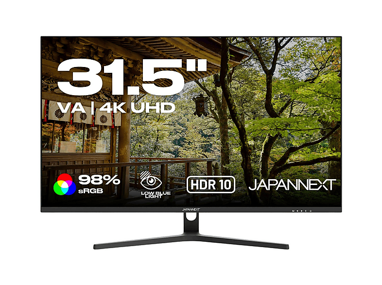 JAPANNEXT JN-IPS315UHDR 31,5 Zoll UHD 4K Monitor (5 ms Reaktionszeit  , 60 Hz nativ)