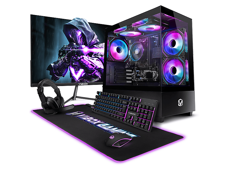 VIBOX VI-212, Gaming PC mit AMD Ryzen™ 3 4 Prozessor, 16 GB RAM, 1 TB SSD, AMD Radeon™ RX Vega 8, Linux