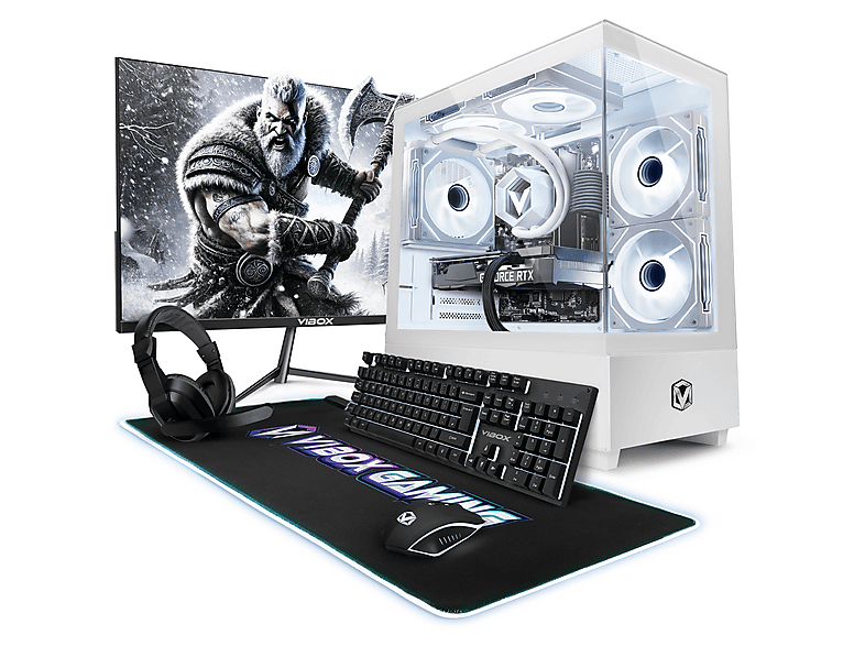 VIBOX IV-635, Gaming PC mit AMD Ryzen™ 7 8 Prozessor, 16 GB RAM, 500 GB SSD, NVIDIA GeForce RTX™ 5050, Windows 11 Home