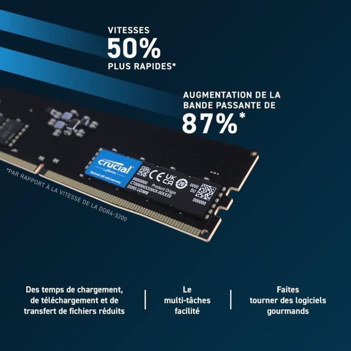 CRUCIAL CT8G48C40U5 8GB DDR5-4800 CL40 (16GBIT) PC Arbeitsspeicher