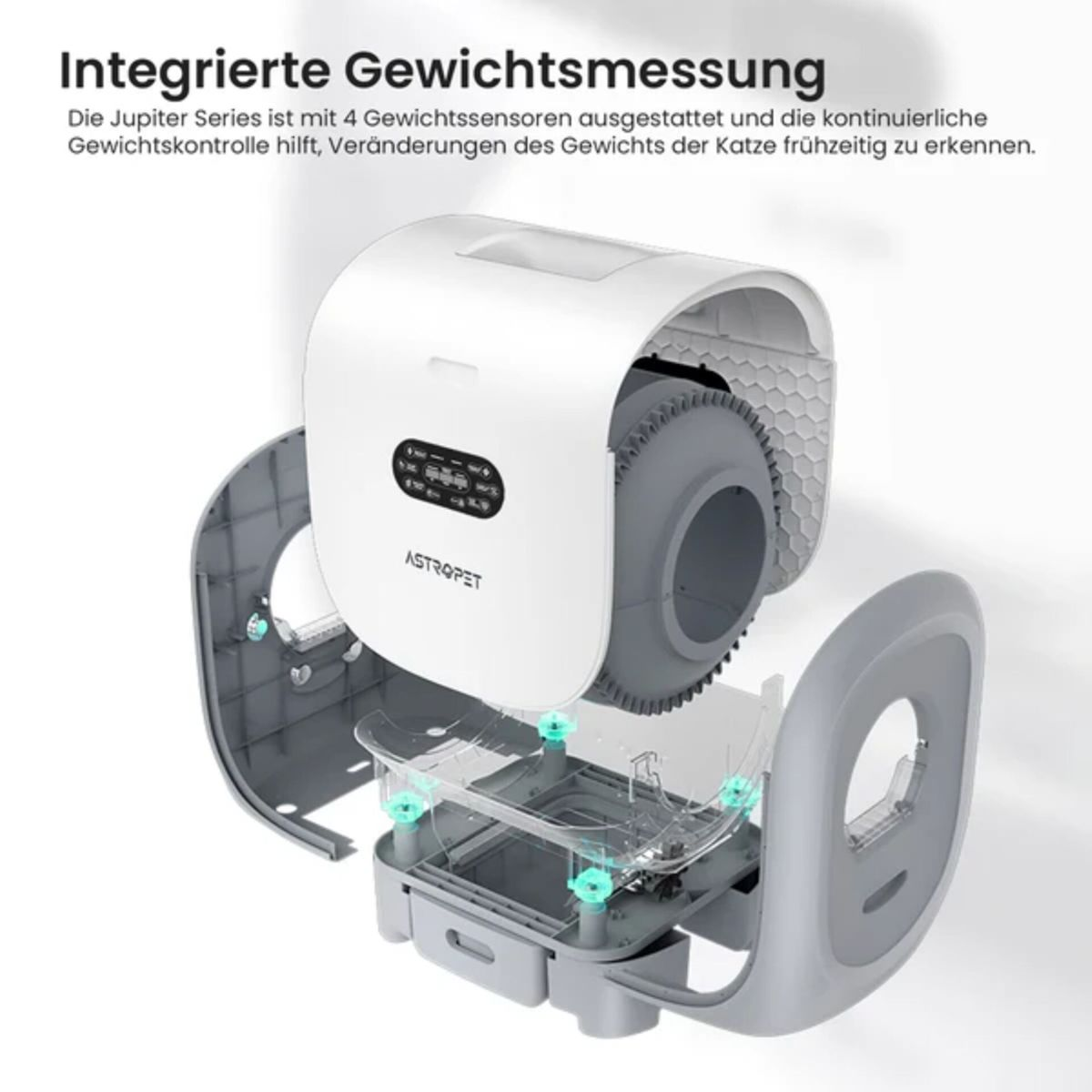 ASTROPET Jupiter Series Pro smarte Katzentoilette mit App-Steuerung  FET_FRA_1658 | SATURN