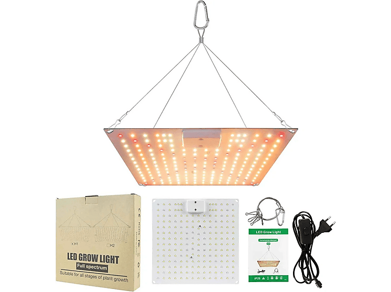 CRRYNUO LED-Quantum-Panel – Klein LED-Leuchten, Rot, Weiß, Warmweiß ...