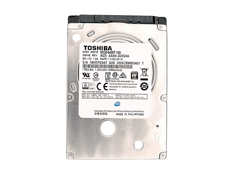 TOSHIBA MQ04ABF100, 1 TB, HDD, 2,5 Zoll, intern | MediaMarkt