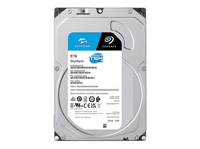 SEAGATE SkyHawk AI ST8000VE001 7200RPM SATA 8 TB Hard Disk Fiyat