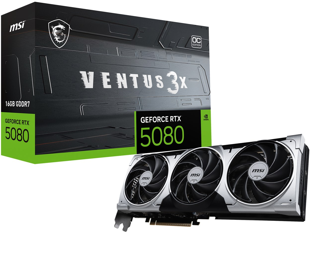 MSI 16G Ventus 3X OC Plus GDDR7 256 Bit DLSS 4 GeForce RTX™ 5080 16 GB Ekran Kartı