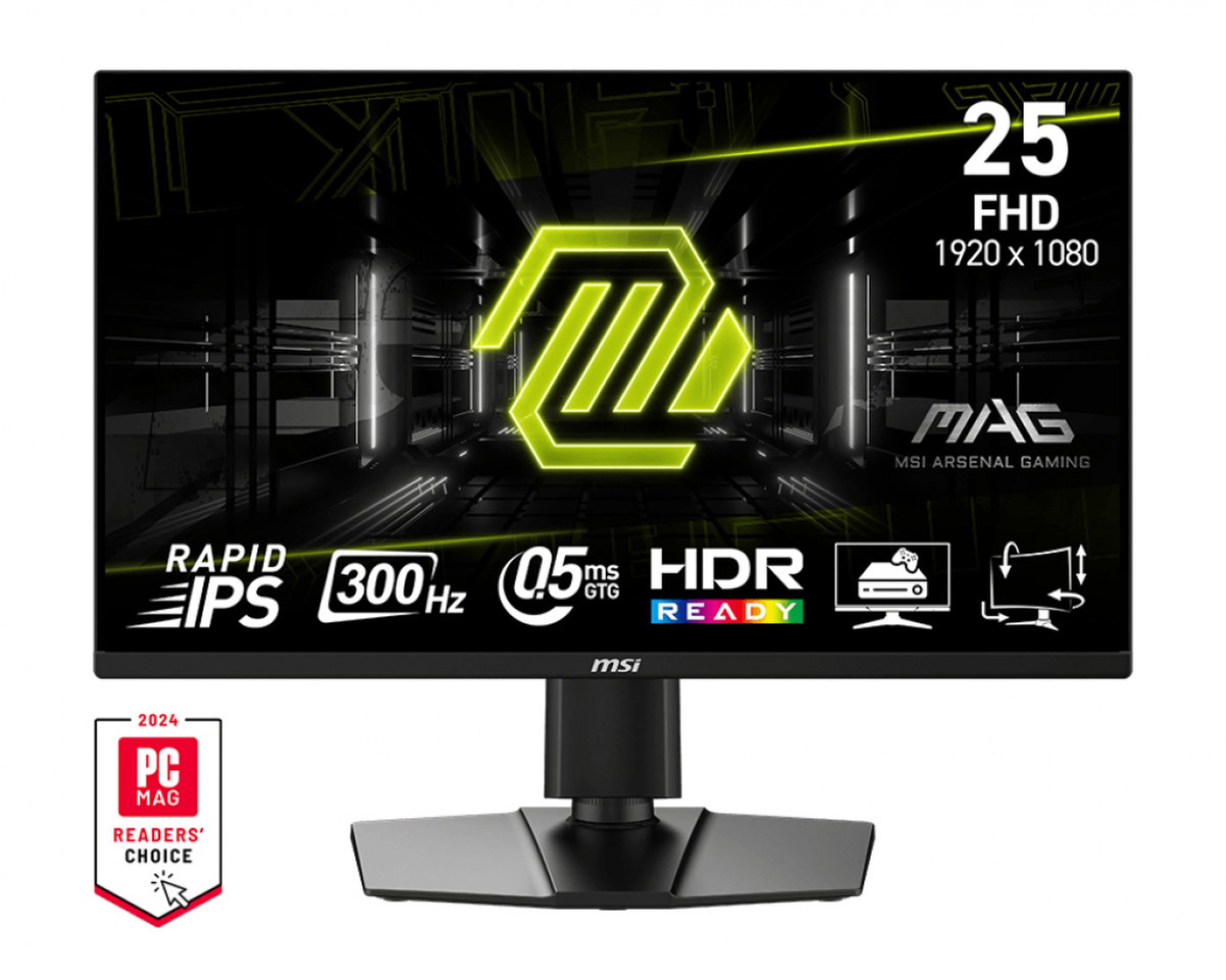 MSI MAG 255PXF 24,5 inç Full-HD 0,5 ms Gaming Monitör Siyah