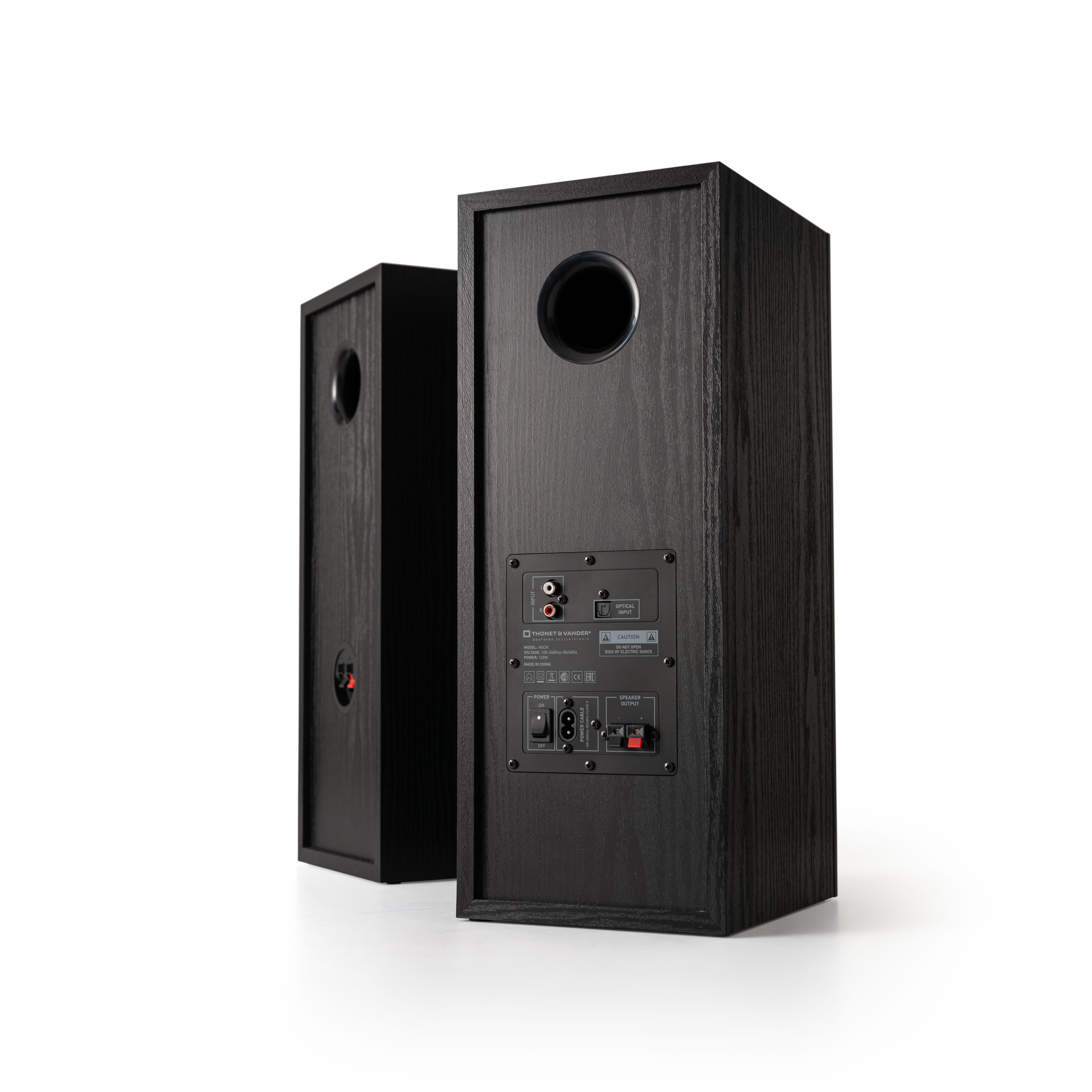 THONET & VANDER Hoch HK096-03555 120W RMS  2.0, 5.3 RCA Optik Sinema Bluetooth Hoparlör Siyah