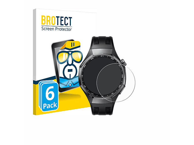 BROTECT 6x klare transparente Schutzfolie (für Huawei Watch GT 6 Pro (46 mm))