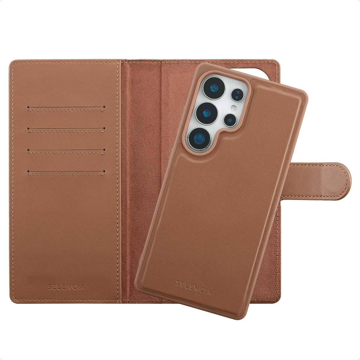 Suncase, elegante custodia in vera pelle, versione sottile, per Doro 8040, con linguetta d'estrazione e chiusura magnetica