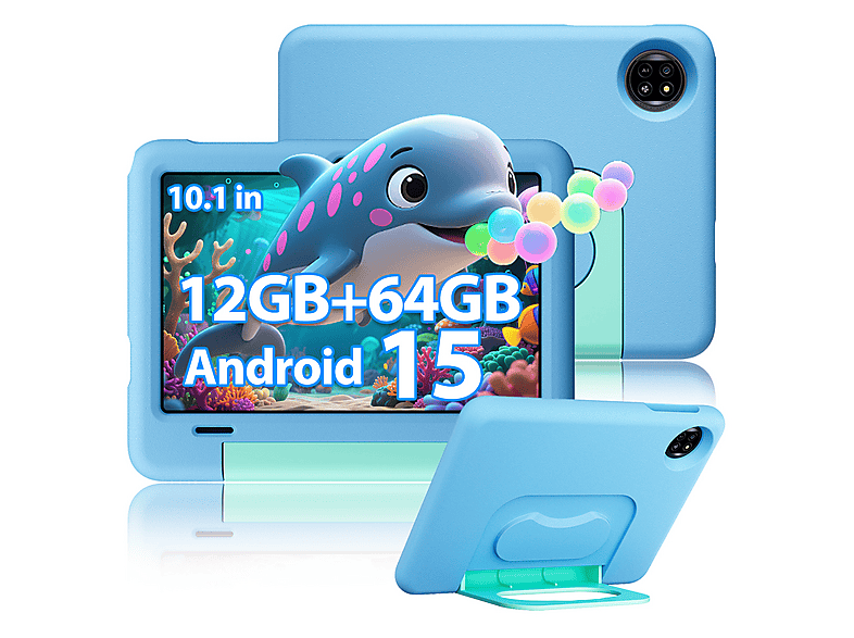 BLACKVIEW Tab 20 Kids, Tablet, 64 GB, 10,1 Zoll, Blau