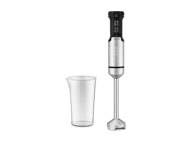 Ufesa Galaxy staafmixer, vermogen 1500 W, variabele snelheidsregeling turbo, 4 roestvrijstalen messen, ergonomisch en spatwaterdicht design, maatbeker, BPA-vrij