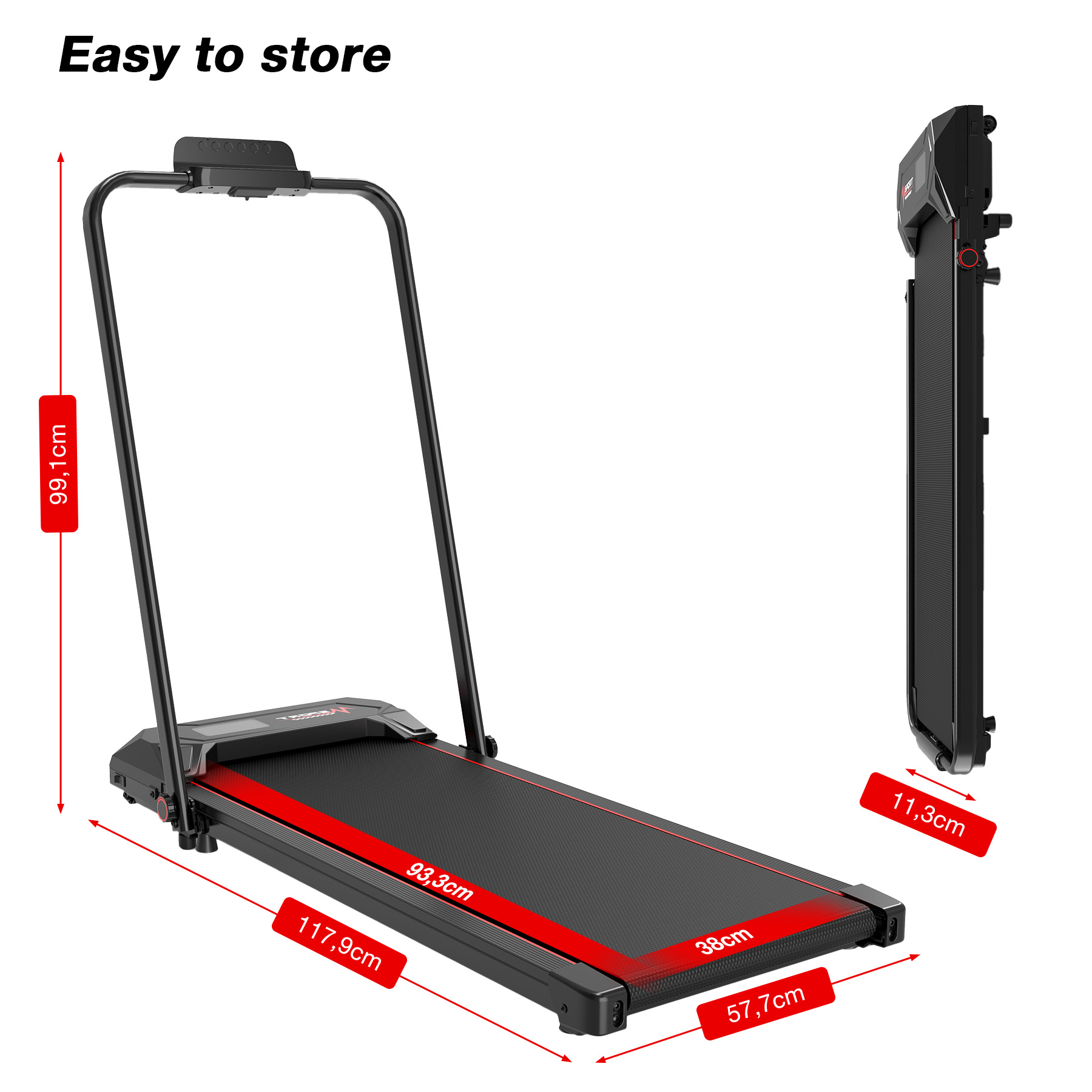 VirtuFit TR-50i Inklapbare Loopband - Ruimtebesparend & Veilig