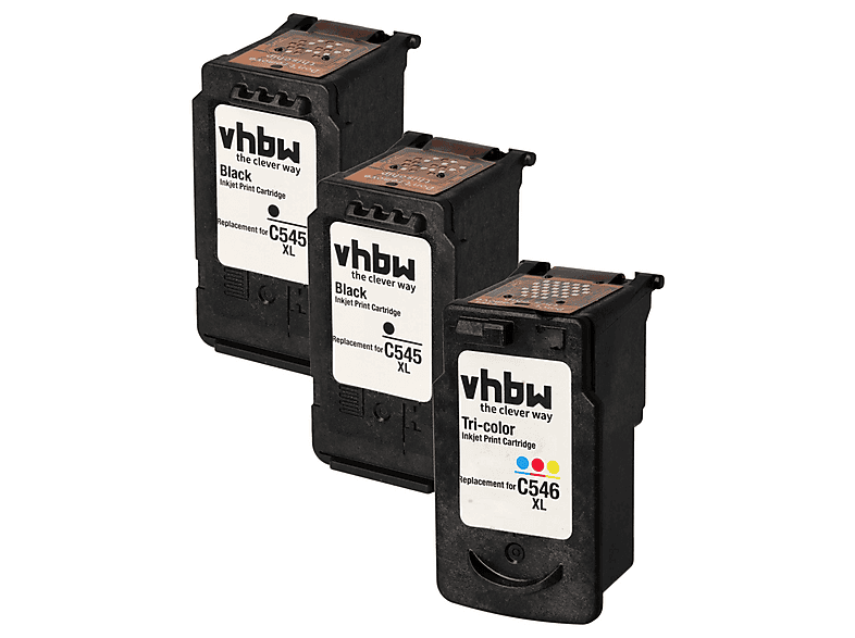 Vhbw Cyan/Magenta/Yellow Ink Cartridges Compatible With Canon