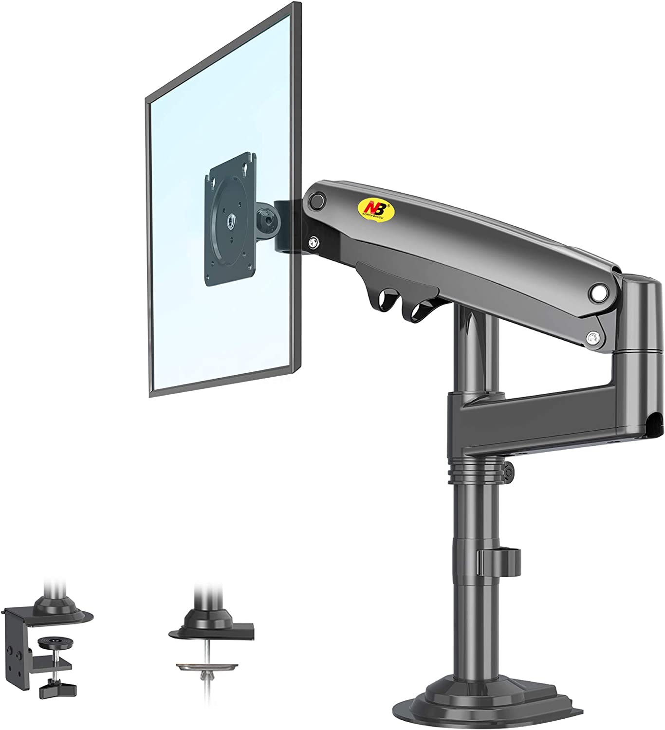 NB NORTH BAYOU Ergonomic NB H100 Kol Stand Siyah 32'' Versiyon 2026 Monitör Askı Aparatı