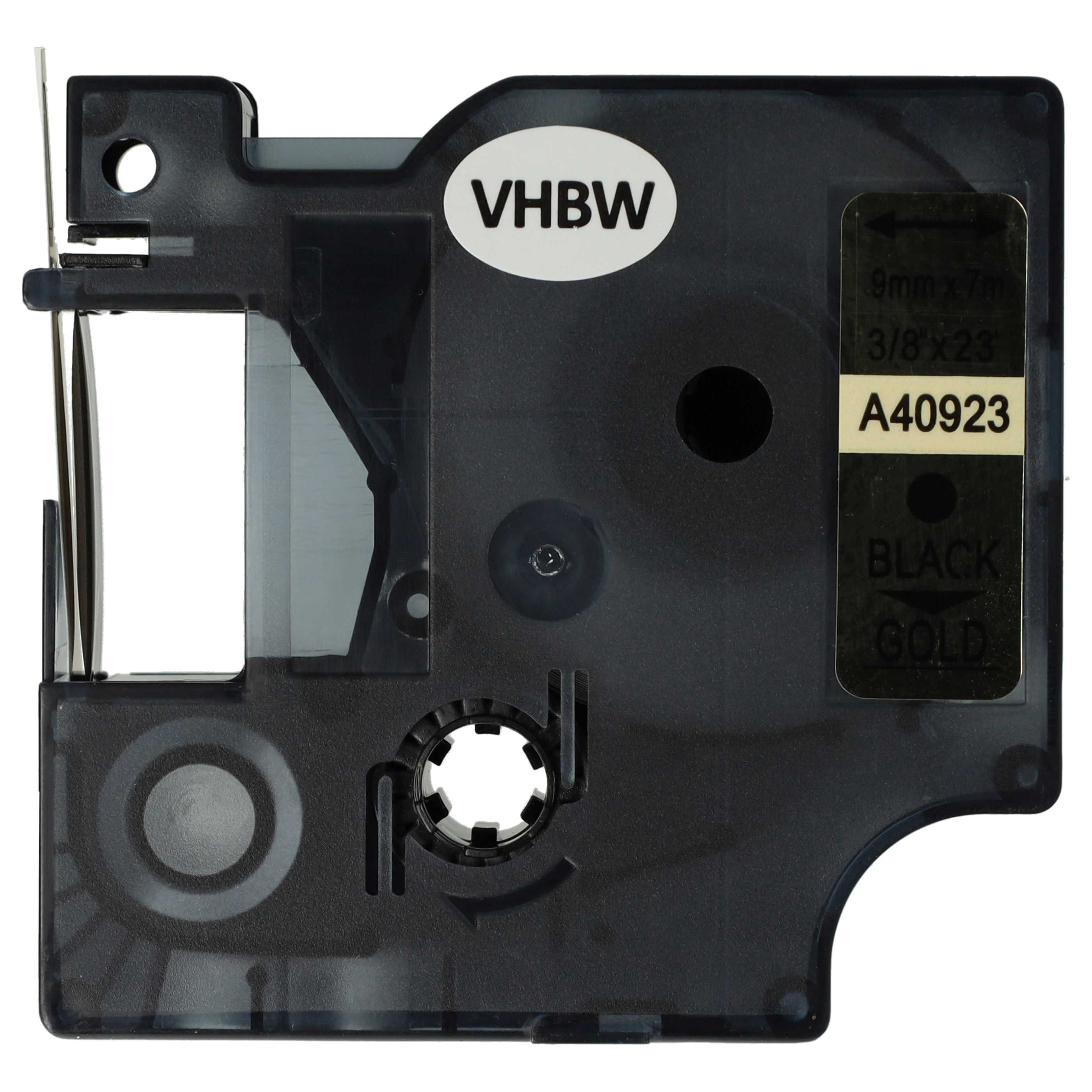 Schwarze Bandkassette. Weißes VHBW-Etikett. Schwarz-goldenes Etikett mit A40923. Enthält Band. Dunkelgraues Kunststoffgehäuse.