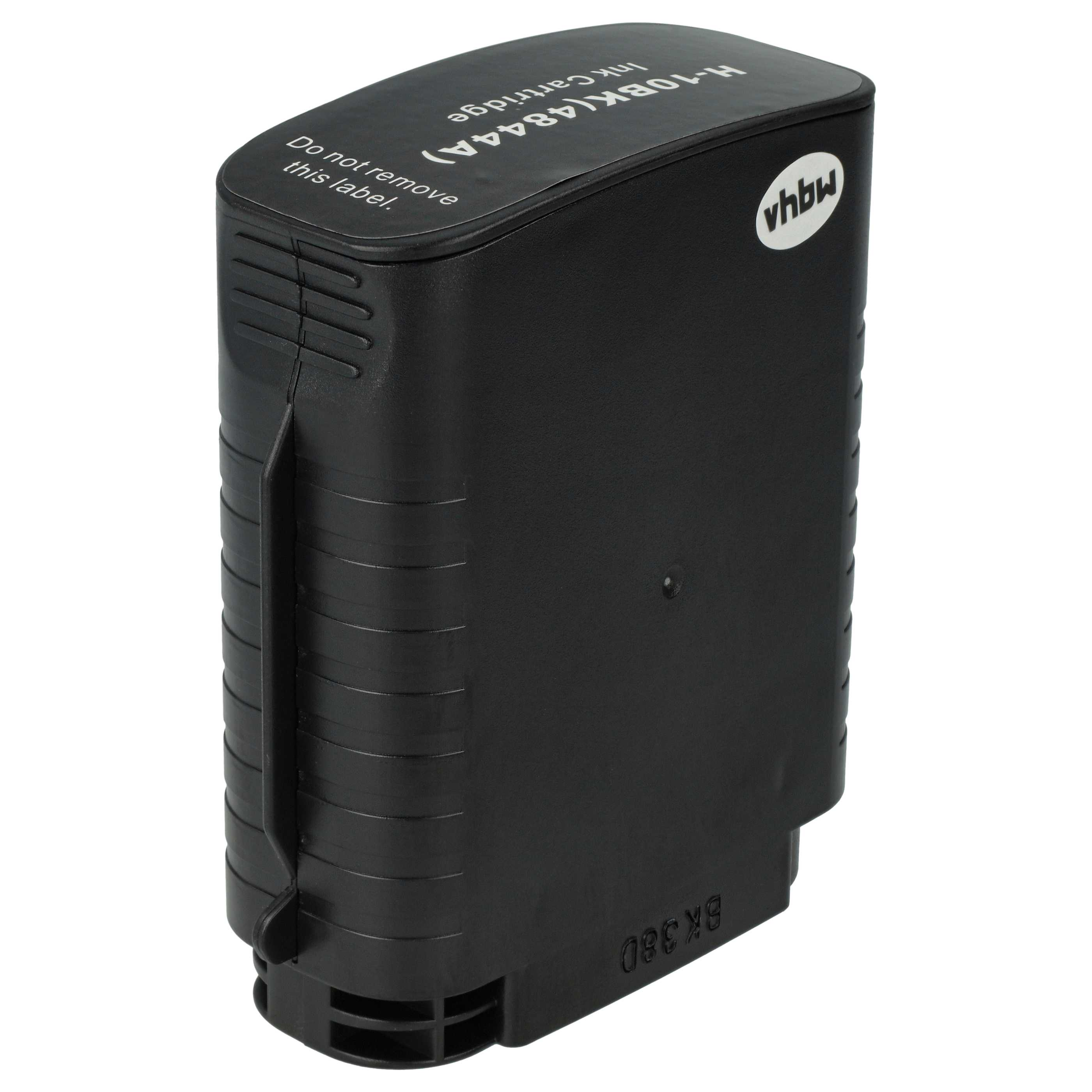 Schwarze Tintenpatrone mit weißem Text. Es steht 'Ink Cartridge', 'Do not remove this label' und 'BK380'.