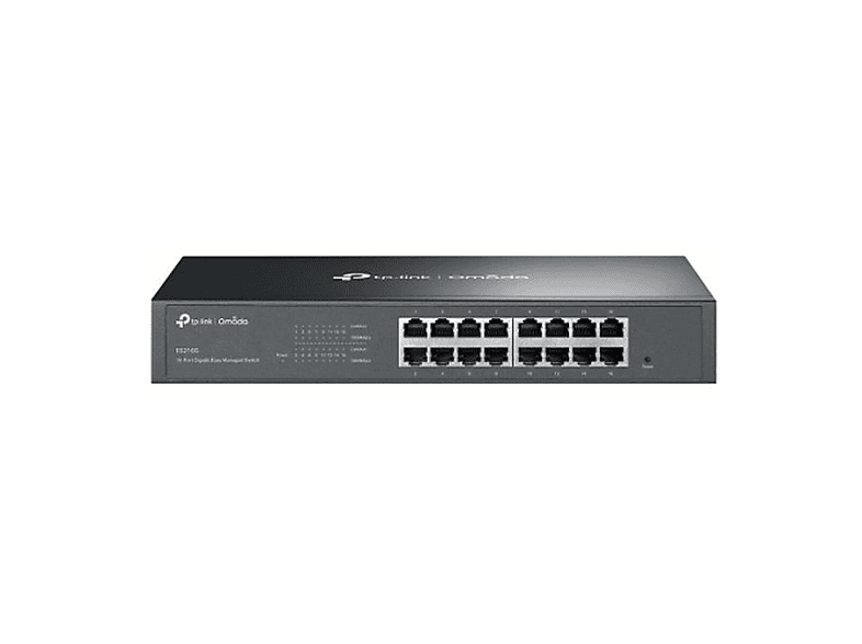 TP-LINK TP-LINK OMADA ES216G 16 PORT GIGABIT YONETILEBILIR METAL KASA SWITCH Switch Siyah