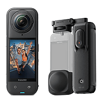 MediaMarkt INSTA360 X5 Foldable FOMO Power Handle Bundle Actioncam Zwart aanbieding