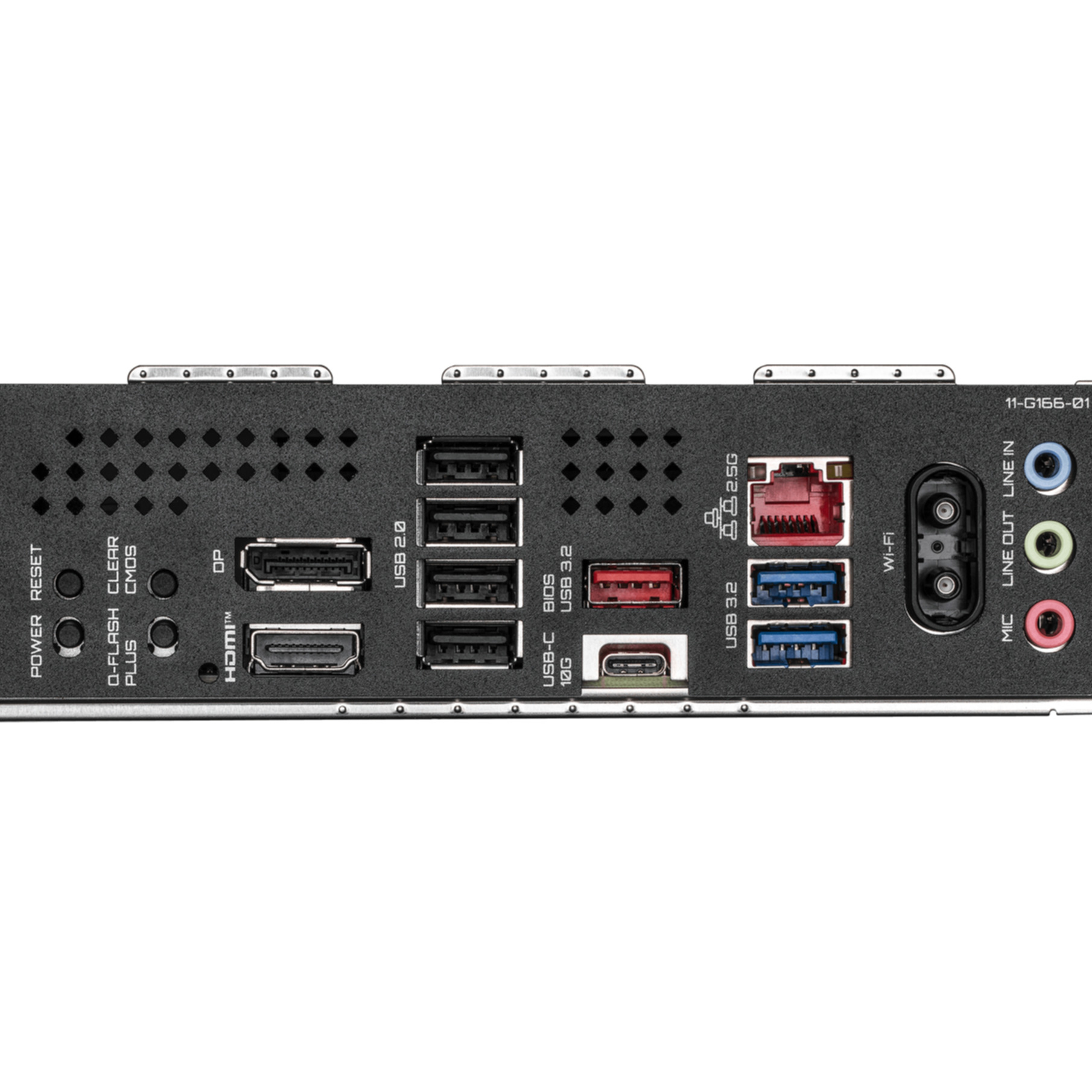 Composant informatique noir avec ports, dont USB, HDMI et prises audio. Étiquettes de texte : 'USB 2.0', 'Wi-Fi' et 'MIC'.