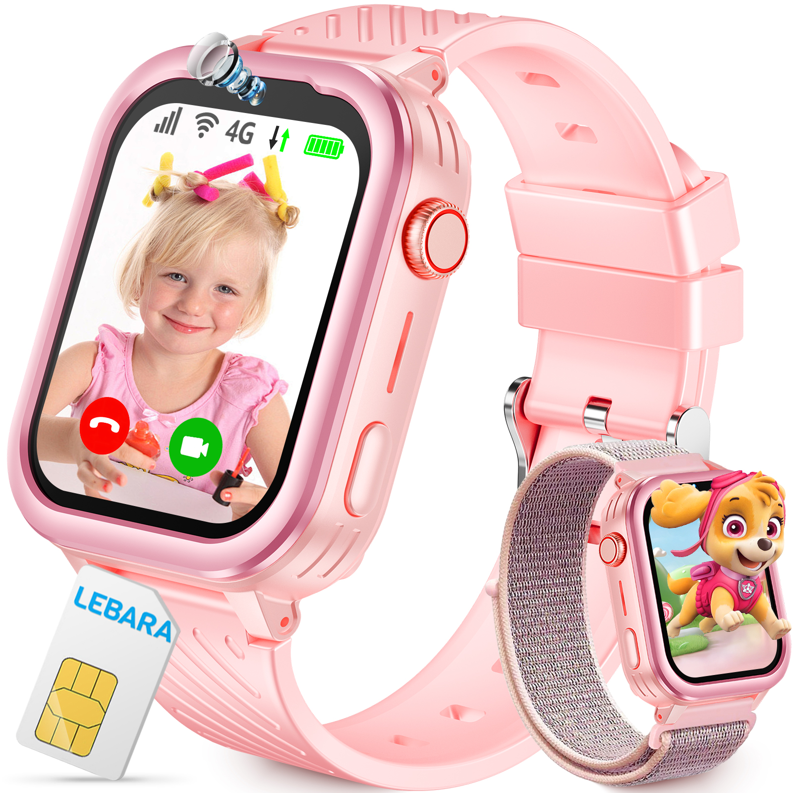 Sim Kinderuhr Mit Gps SYTIFRO D39 Kinder Smartwatch Silikon, 220