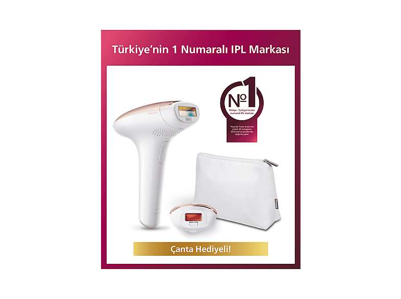 PHILIPS Sc1997/00 Lumea Extra Uzun Kablolu IPL Lazer Epilasyon Aleti Beyaz