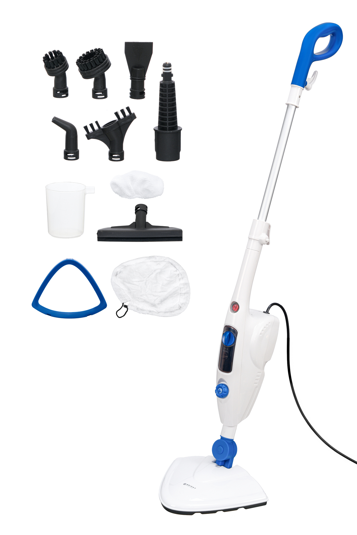 BRIGHT ELEGANCE BE-3430 10 in 1 Çok Fonksiyonlu Buharlı Temizlik Makinesi Beyaz