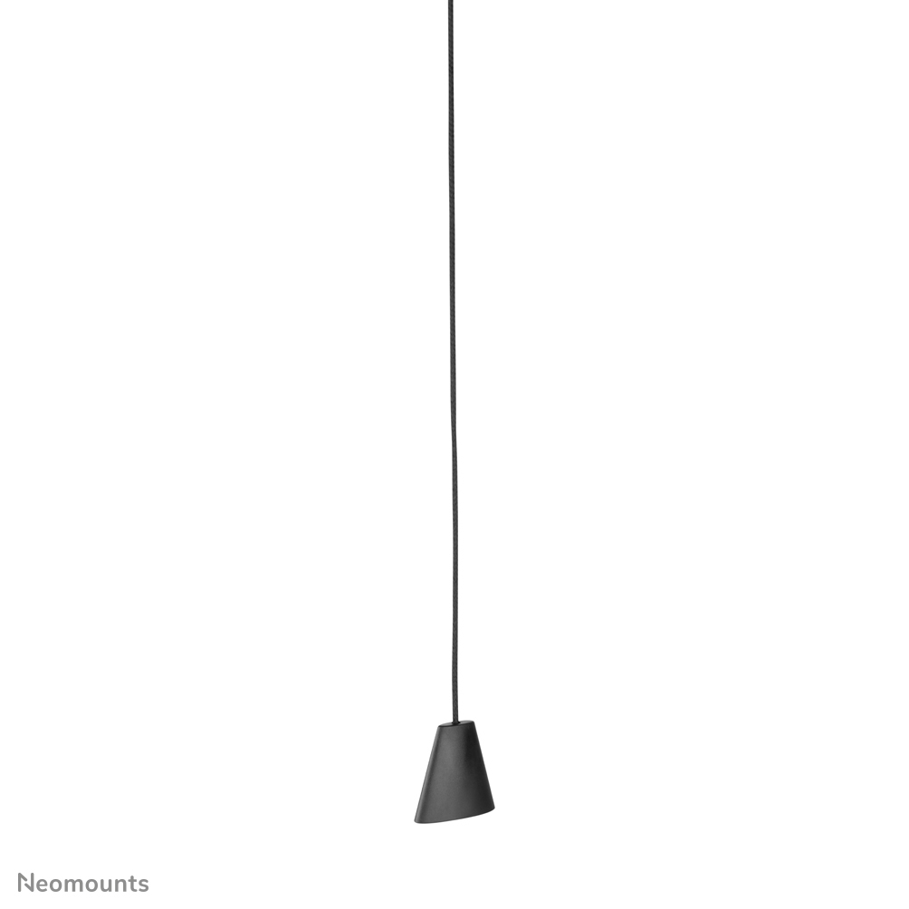 A black pull cord with a matching cone-shaped pull. It hangs against a white background. The cord is centered.