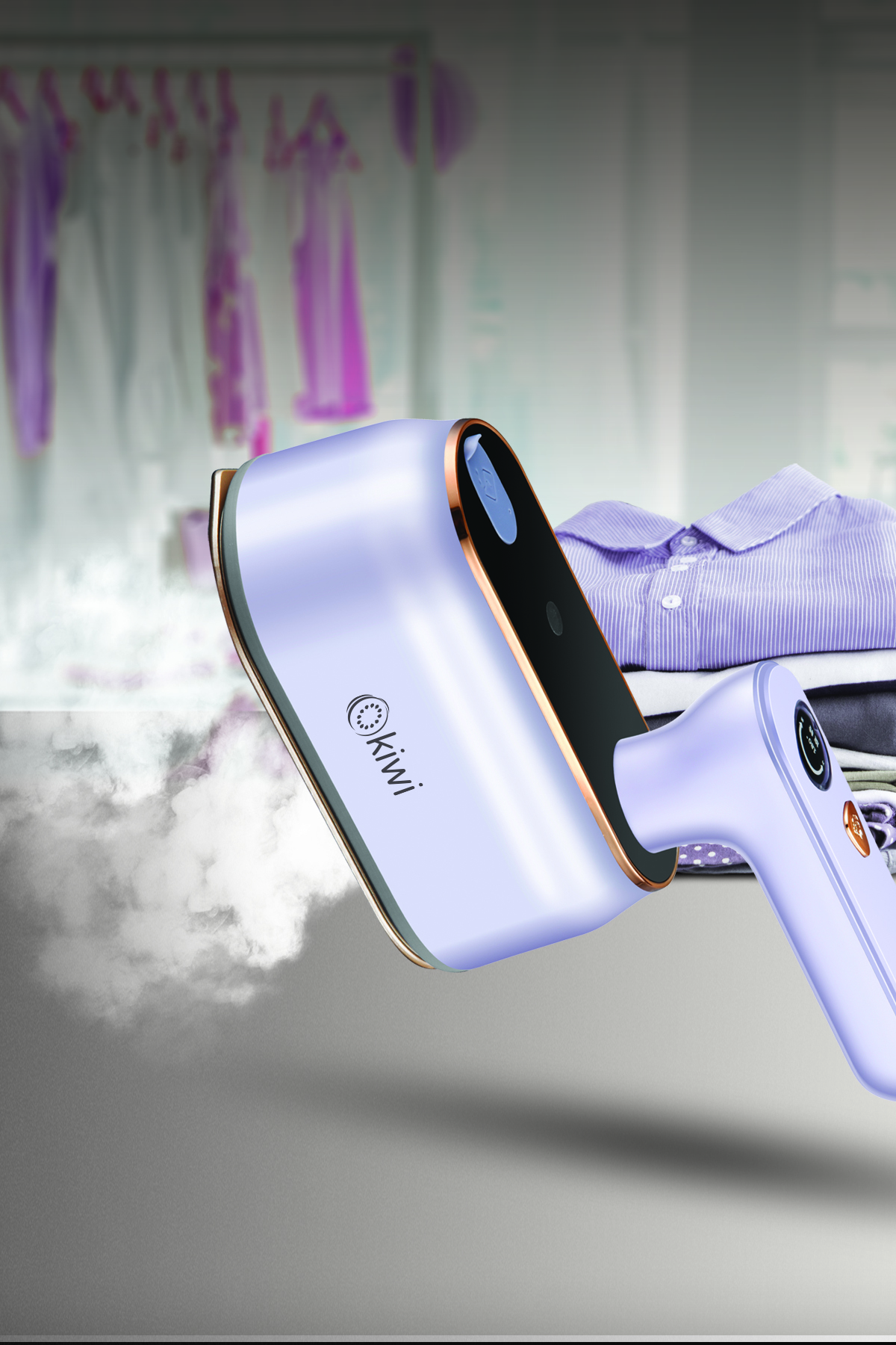 KIWI KSI-646 Portatif 2'si 1 Arada Kırışık Giderici Buharlı Dikey