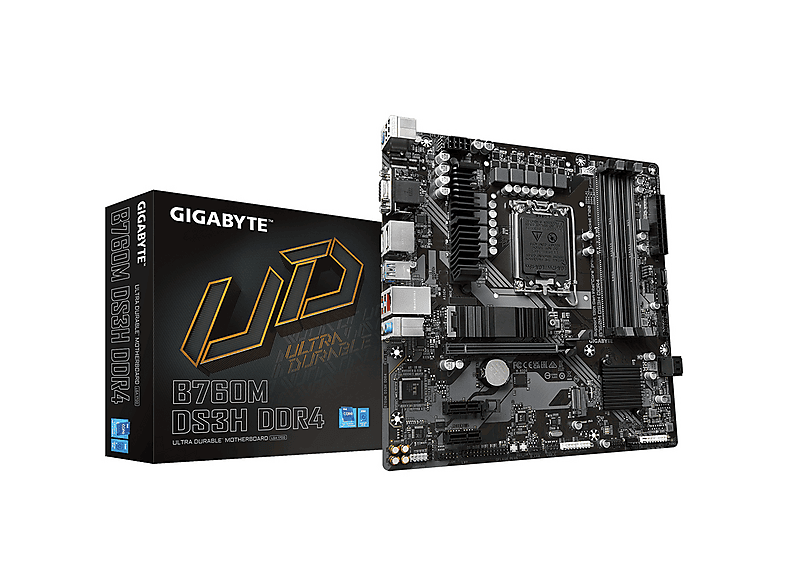 GIGABYTE GIGABYTE B760M DS3H LGA1700 DDR4 Mainboard mATX Schwarz