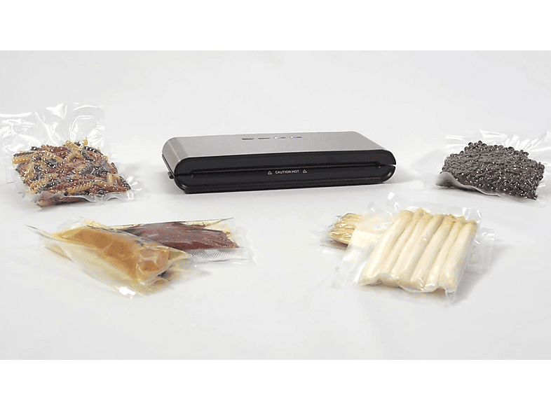 Volautomatische Vacuümsealer PC-VK 1146 Profi Cook PC-VK 1146 Vacuümverpakker – Roestvrij Staal, Touchbediening, Incl. 18 Vershoudzakken Voedsel Vershoud Apparaat