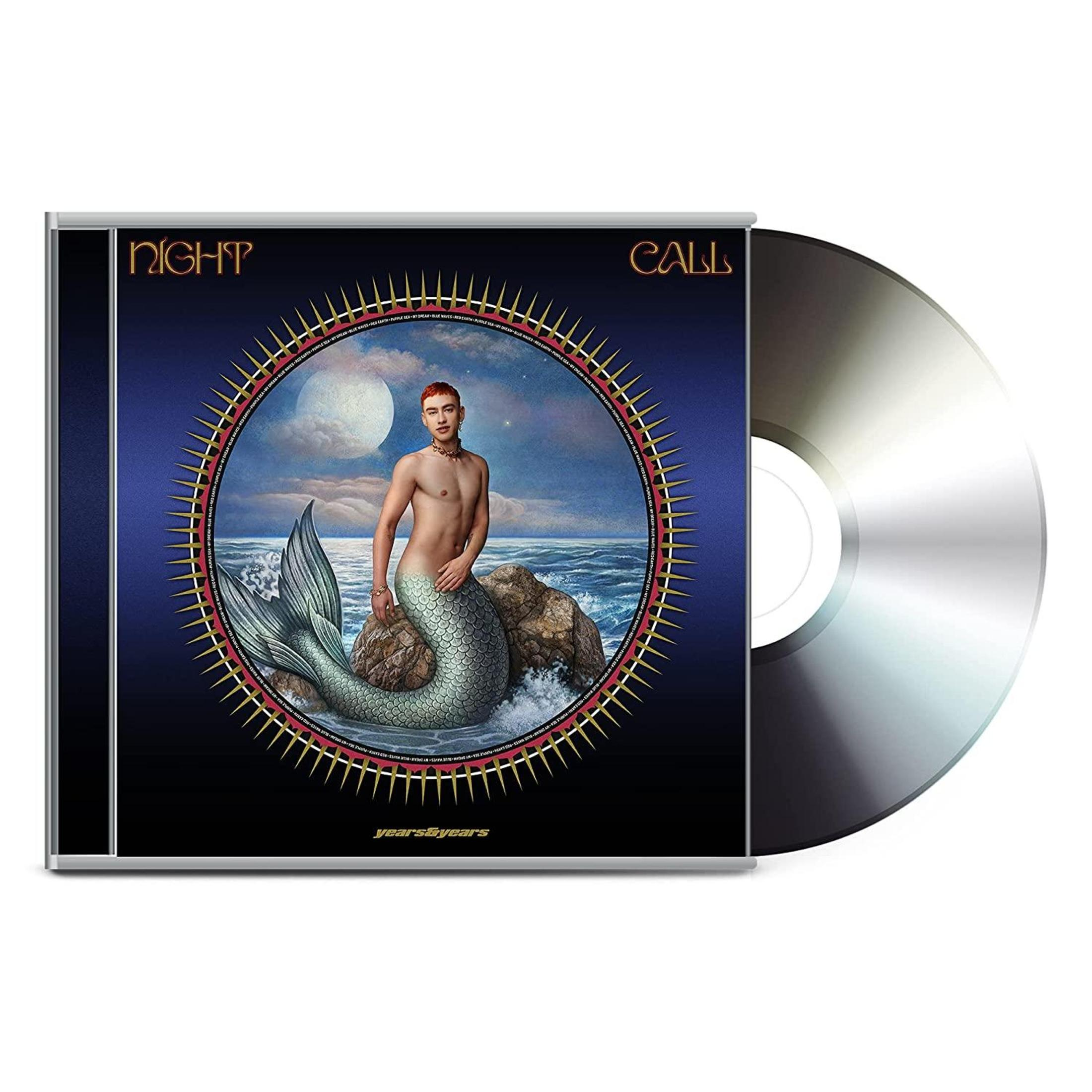 Copertina CD: Un uomo a torso nudo come sirena su una roccia. Lo sfondo mostra mare, cielo e luna.
