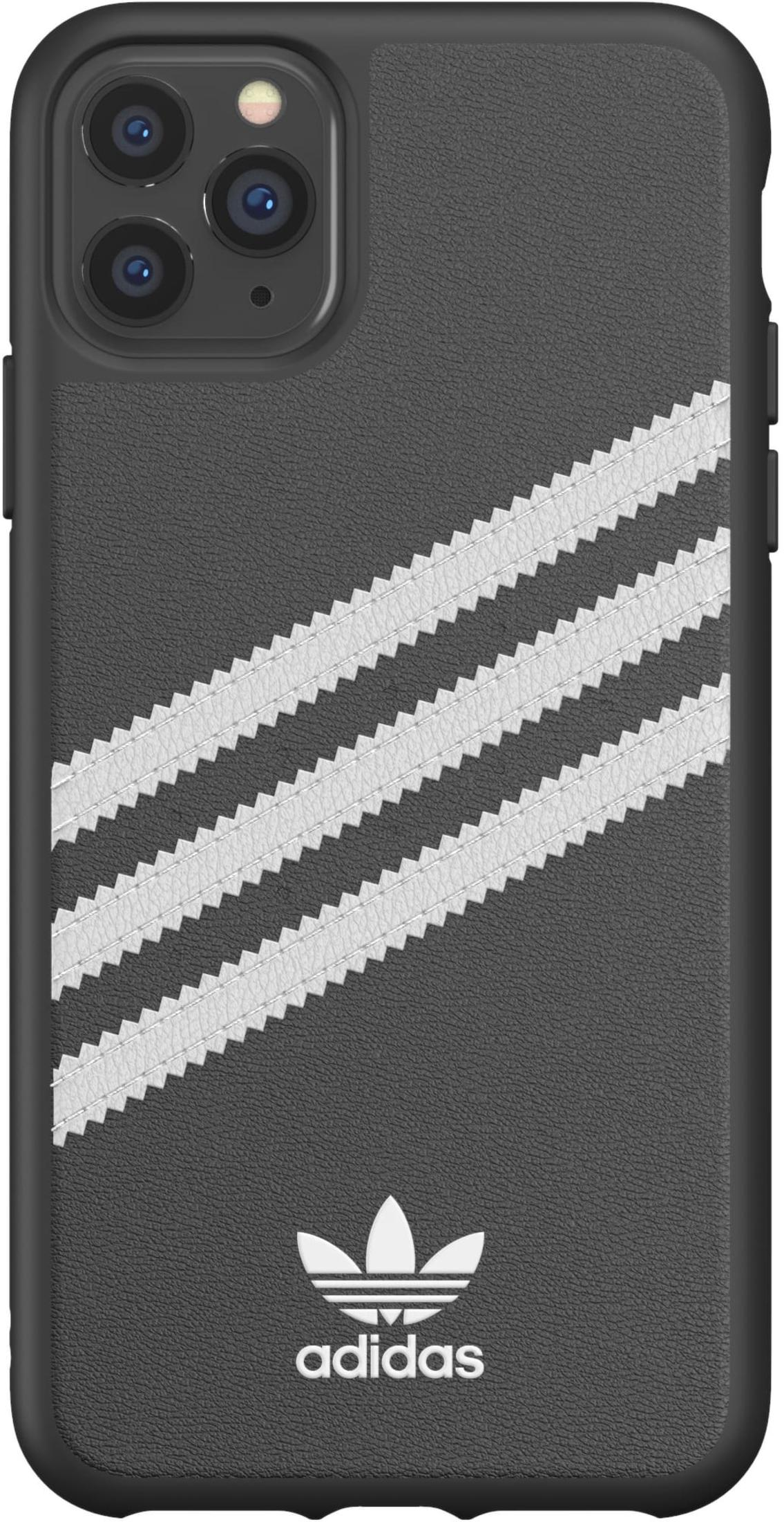 ADIDAS 36290 OR MOULDED CASE IP 11 PRO MAX BL/WH, Backcover, Apple, iPhone  11 Pro Max, Schwarz/Wei