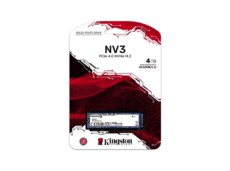KINGSTON NV3 SNV3S/4000G 6000/5000MB/s M.2 2280 NVMe M.2 via NVMe